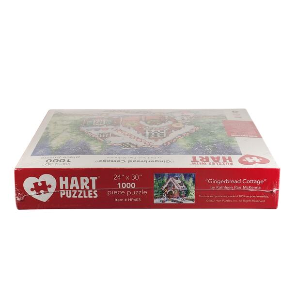 Gingerbread Cottage 1000 Piece Puzzle 24"x30" Sealed 2022 Hart Puzzles Christmas - Picture 11 of 12